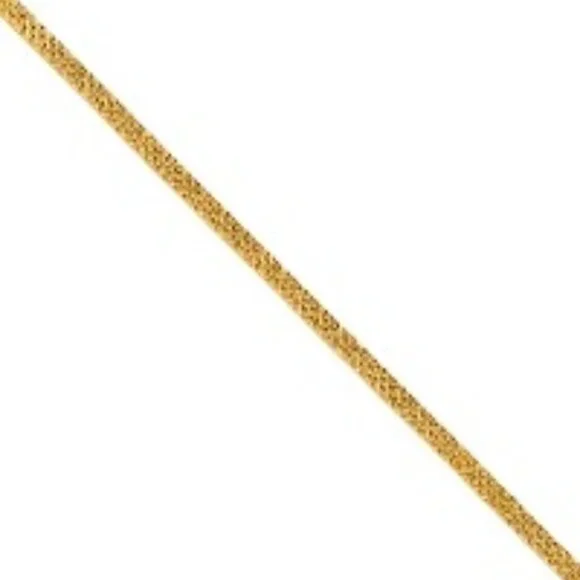 14K Yellow Gold Crystal Cut Bracelet - 7.25